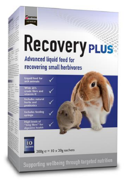E-shop Supreme Vetcare® Recovery Plus na podporu trávenia malých bylinožravcov 10x20g