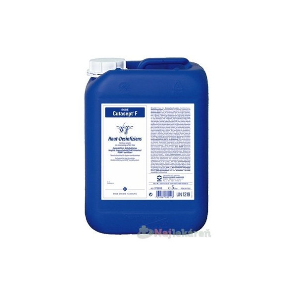 BODE Cutasept F bezfarebný alkoholový dezinfekčný prostriedok na kožu 5000 ml