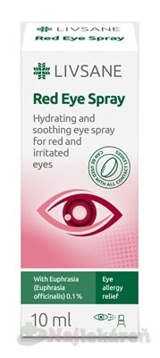 E-shop LIVSANE Očný sprej Červené a podráždené oči 10 ml
