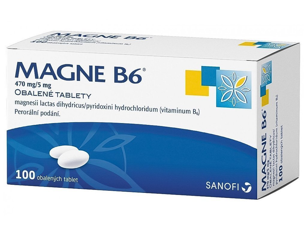 E-shop MAGNE-B6 470 mg/5 mg nedostatok horčíka 100 tabliet