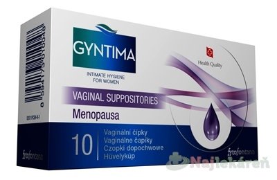 E-shop Fytofontana GYNTIMA Menopausa vaginálne čapíky 10ks