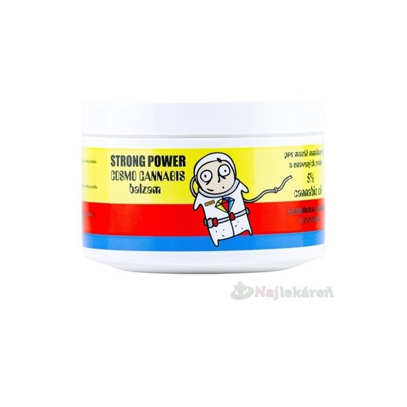 STRONG POWER COSMO CANNABIS balzam s mentolom, gáfrom a zázvorom 250 ml