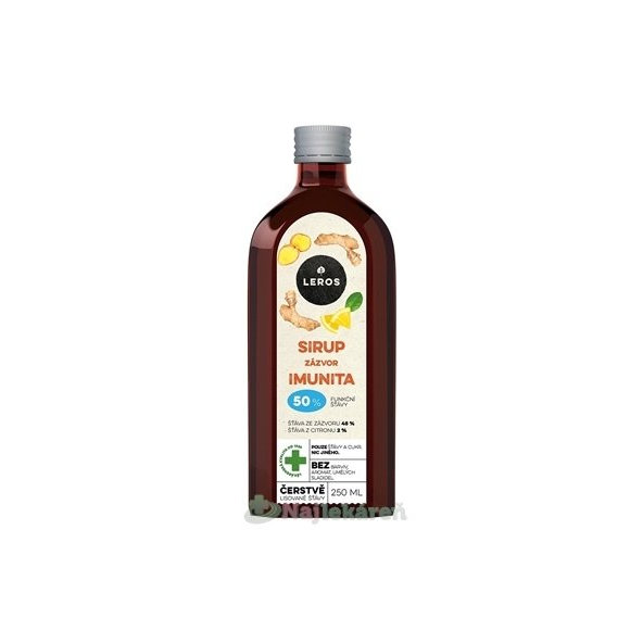 LEROS Sirup Zázvor Imunita 250 ml