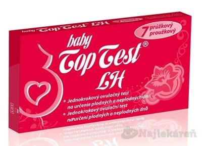 E-shop Baby Top Test LH ovulačný - 7 prúžkový