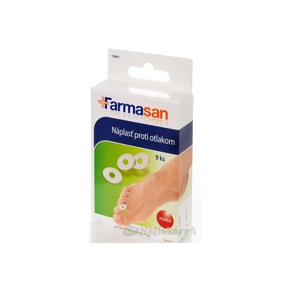 Farmasan Náplasť proti otlakom mäkká 9ks