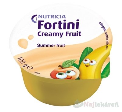 E-shop Fortini Creamy Fruit Multi Fibre príchuť letné ovocie 4x100 g
