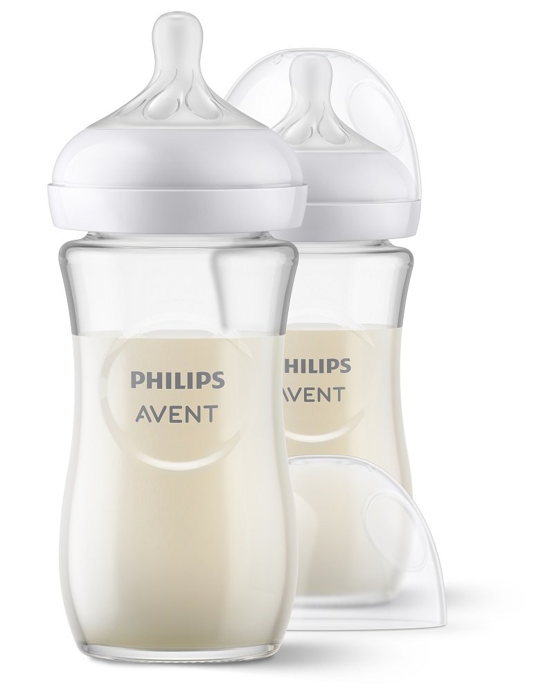E-shop Philips AVENT Fľaša Natural Response sklenená 240 ml, 1m+ 2 ks