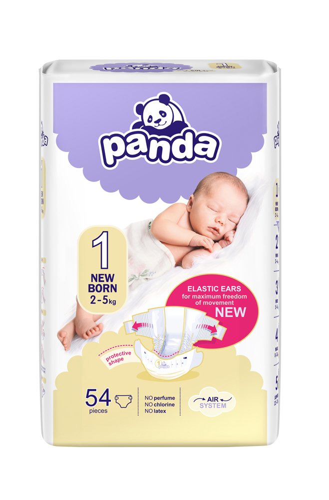 E-shop BELLA PANDA Newborn 54 ks (2-5 kg) - jednorazové plienky