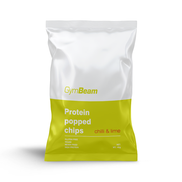 Proteínové čipsy - GymBeam, chilli and lime, 40g