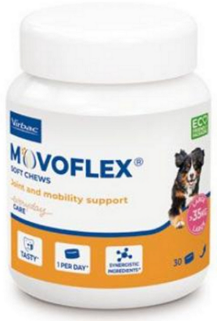 E-shop Movoflex Soft Chews L kĺbová výživa žuvacie tablety pre psy 30tbl