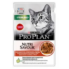 ProPlan MO Cat Adult sterilised hovädzie kapsičky pre kastrované mačky 26x85g