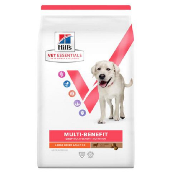 HILLS VE Canine Multi Benefit Adult Large Breed Lamb & Rice granule pre psy 14kg