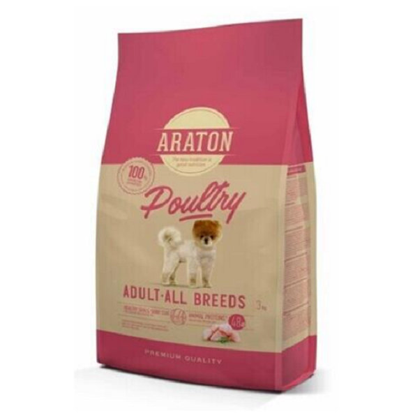 ARATON dog adult poultry hydinové granule pre dospelé psy 3kg