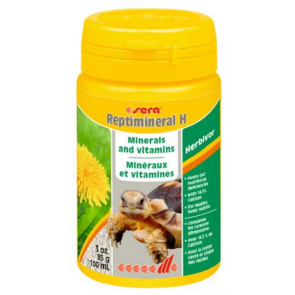 Sera Reptimineral H pre bylinožravé plazy 100ml