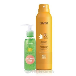 BABÉ SUN Opaľovací sprej SPF 50  200ml + Aloe vera gél 90 ml