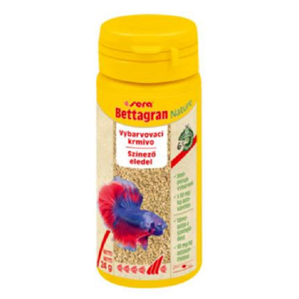 Sera Bettagran Nature vyfarbovacie krmivo pre akváriové ryby 50ml