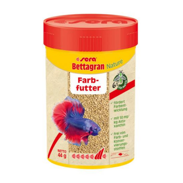 Sera Bettagran Nature vyfarbovacie krmivo pre akváriové ryby 100ml