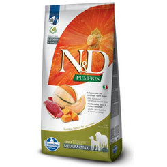 Farmina N&D dog PUMPKIN (GF) adult, duck & cantaluope granule pre psy 12kg