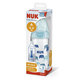 NUK FC+ Fľaša sklenená s kontrolou teploty 240 ml - modrá