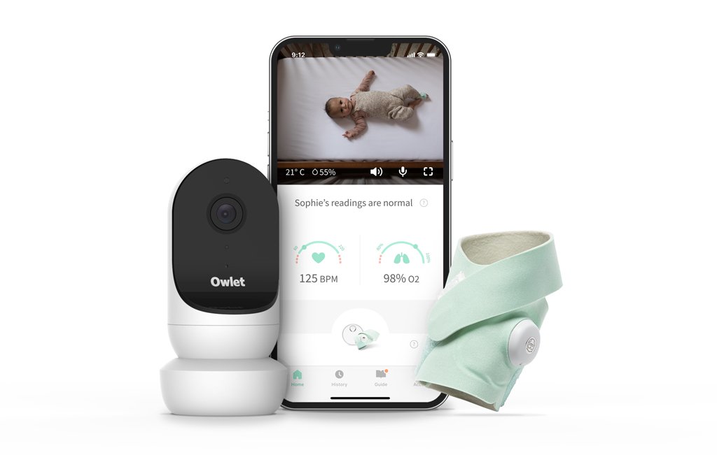 E-shop OWLET Ponožka inteligentná Owlet Smart Sock 3 a Kamera Owlet Cam 2 - svetlozelená