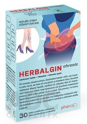 E-shop Herbalgin chronic na kŕčové žily a reuma 60ks