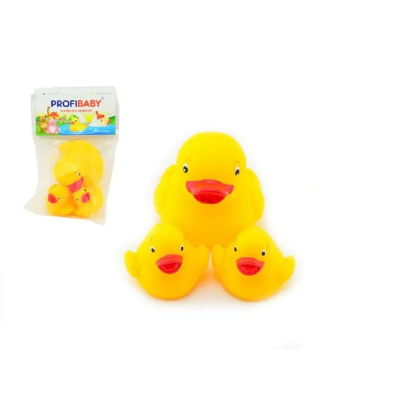 TEDDIES Profibaby Kačenky do vany, 3 ks