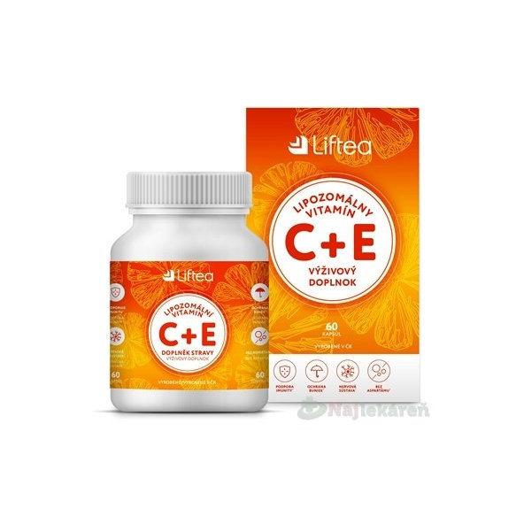 Liftea LIPOZOMÁLNY VITAMÍN C + E 60 ks