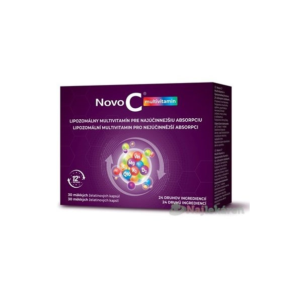 Novo C Multivitamin, lipozomálne kapsuly, 30 ks