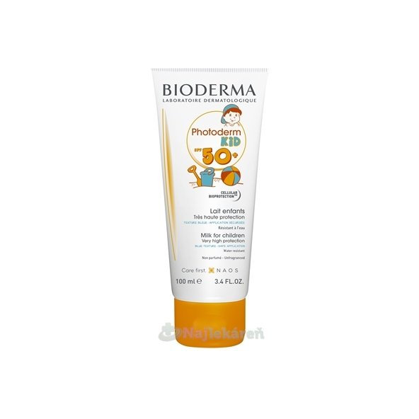 BIODERMA Photoderm KID opaľovacie mlieko SPF50+ 100ml
