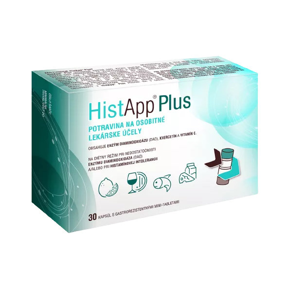 HistApp Plus na odbúranie histamínu 30 kapsúl