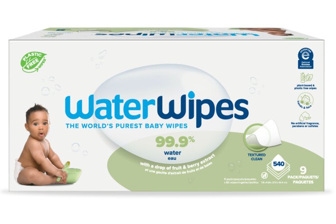 E-shop 9x WATERWIPES Obrúsky vlhčené bez obsahu plastov Soapberry 60 ks (540 ks)