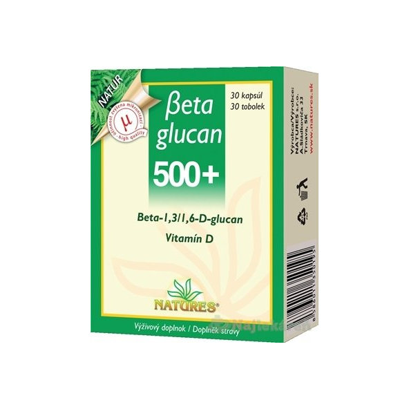 NATURES Betaglucan 500+, 30ks
