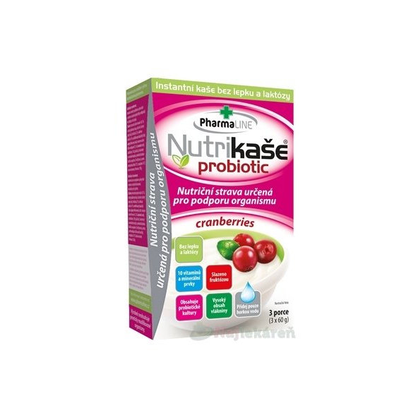Nutrikaša probiotic - cranberries  3x60 g