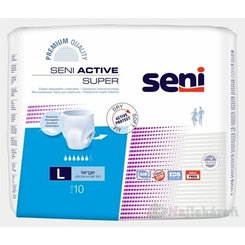 Seni ACTIVE SUPER Large navliekacie nohavičky (obvod pás 100-135cm) 10ks