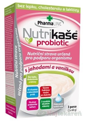 E-shop Nutrikaša probiotic - s jahodami a vanilkou 3x60 g