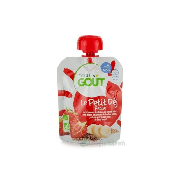 Good Gout BIO Jahodové raňajky ovocný príkrm (od ukonč. 6. mesiaca) 70 g