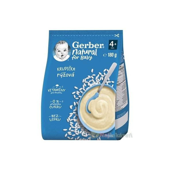 Gerber Natural Ryžová KRUPIČKA (od ukonč. 4.mesiaca) 180 g
