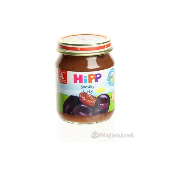 HiPP BIO Príkrm ovocný slivky 125g