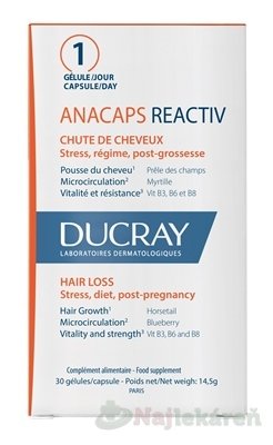 E-shop DUCRAY ANACAPS REACTIV podpora pre vlasy 30 ks