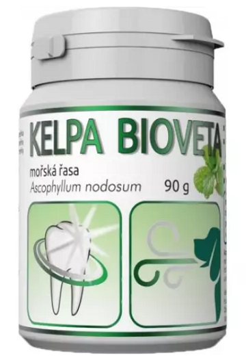E-shop Kelpa Bioveta doplnok stravy na odstránenie zápachu z tlamy pre psy a mačky 90g