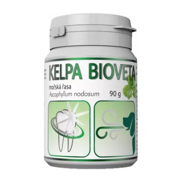 Kelpa Bioveta doplnok stravy na odstránenie zápachu z tlamy pre psy a mačky 90g