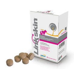 Linkskin 1500mg výživový doplnok pre psov a mačky na podporu funkcie kože 32tbl
