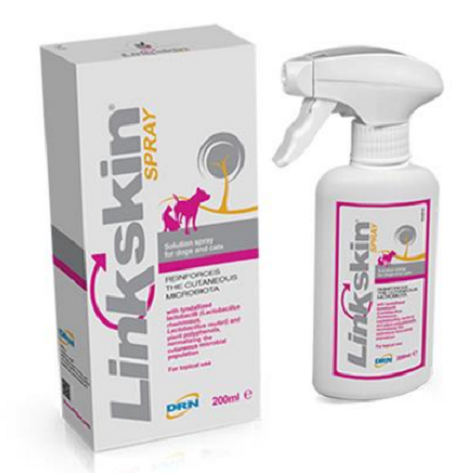 E-shop Linkskin sprej pre psy a mačky na doplnkovú liečbu atopických dermatitíd 200ml