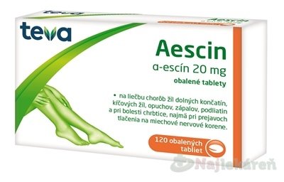 E-shop AESCIN Teva 20 mg - 120 ks