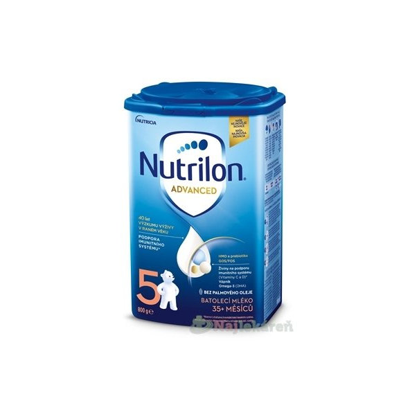 Nutrilon Advanced 5 batoľacia mliečna výživa v prášku (od 35 mesiacov) 6x800 g