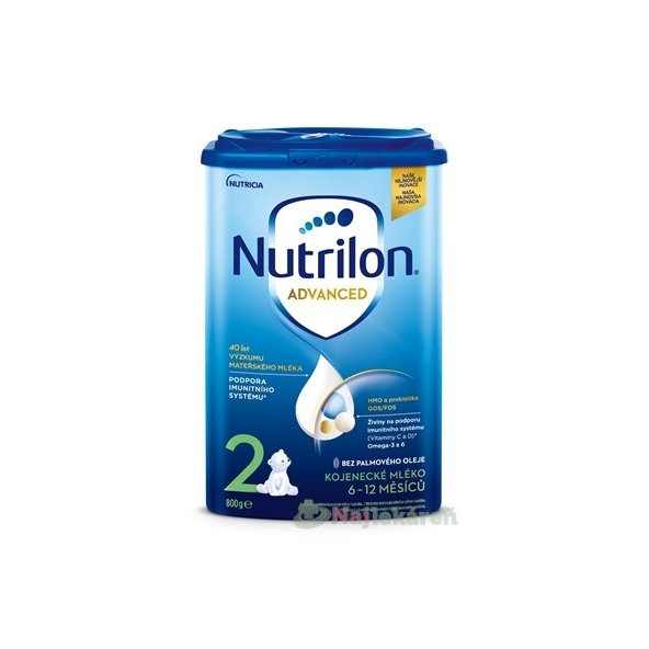 Nutrilon Advanced 2 následná mliečna dojčenská výživa v prášku (6-12 mesiacov) 6x800 g