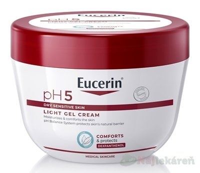 E-shop Eucerin pH5 Ľahký gél-krém pre suchú a citlivú pokožku 350 ml