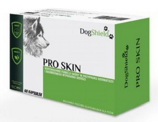 DogShield Pro Skin podpora funkcie kože v prípade dermatózy a straty srsti pre psy 60cps