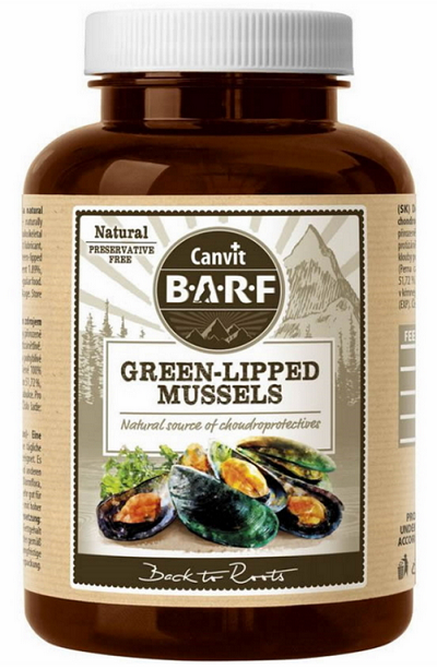 E-shop Canvit BARF Green-lipped Mussel kĺbová výživa z mletej slávky zelenoústej 180g
