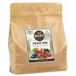 Canvit BARF Fruit Mix produkt obsahujúci rôzne druhy ovocia a bylín pre psy 800g